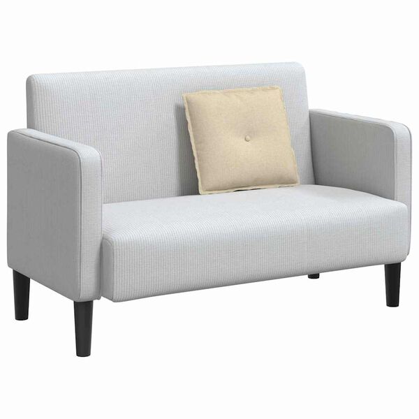 vidaXL Travesseiro para Costas Creme 50 x 19 x 45 cm tecido