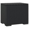 vidaXL Otomanas com almofad&otilde;es 2 pcs 40x30x40 cm vime PE preto