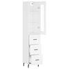 vidaXL Armário alto 34,5x34x180 cm madeira processada branco