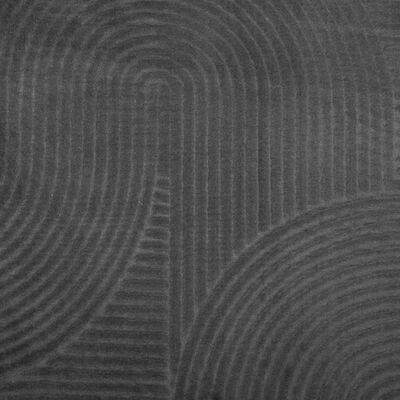 vidaXL Tapete de pelo curto IZA visual escandinavo 100x200cm antracite
