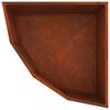 vidaXL Vaso de Canto Ferro Enferrujado 60 x 60 x 35 cm A&ccedil;o corten