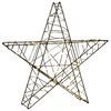 vidaXL Estrela de Natal 3D 120 LED Branco quente 55 x 53,5 x 10 cm