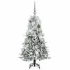 vidaXL &Aacute;rvore de Natal Articulada Artificial Branco 120 cm PE e PVC