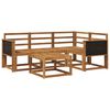 vidaXL Conjunto de Sof&aacute;s para Exterior 5 pcs Natural