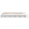 vidaXL Estrutura de cama 160x200 cm derivados de madeira branco