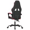 vidaXL Cadeira de gaming couro artificial preto e vermelho