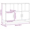 vidaXL Aparador 100x35x76 cm derivados de madeira carvalho castanho