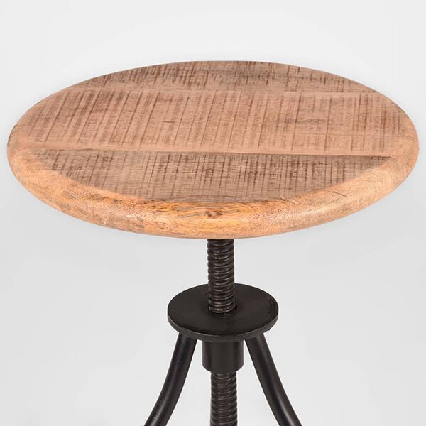 LABEL51 Banco Jaipur 35x35x46-75 cm madeira/preto