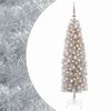 vidaXL &Aacute;rvore de Natal artificial estreita com bolas 180 cm 300 LED