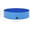 vidaXL Piscina para c&atilde;es dobr&aacute;vel 120x30 cm PVC azul