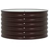 vidaXL Canteiro de jardim elevado Castanho 80 x 80 x 44 cm Aço