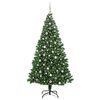 vidaXL &Aacute;rvore de Natal Artificial Verde 240 cm PVC, A&ccedil;o e Pl&aacute;stico