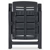 vidaXL Cadeiras de jardim reclináveis 4 pcs plástico antracite
