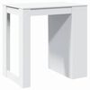 vidaXL Mesa de bar 102x70x103,5 cm derivados de madeira branco