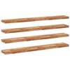 vidaXL Prateleiras flutuantes 4 pcs ac&aacute;cia maci&ccedil;a c/ acabamento a &oacute;leo