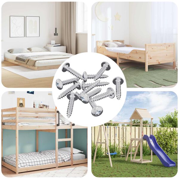 vidaXL Prego Autoperfurante 12 pcs Revestido de zinco 4 x 20 mm A&ccedil;o