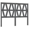 vidaXL Cabeceira de cama 146x4x100 cm pinho maci&ccedil;o cinzento