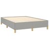 vidaXL Estrutura de cama sem colchão 140x190 cm tecido cinzento-claro