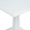vidaXL Mesa de Jardim Branco 70 x 70 x 71.7 cm Pl&aacute;stico
