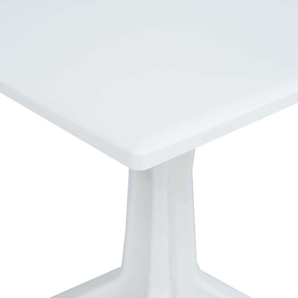 vidaXL Mesa de Jardim Branco 70 x 70 x 71.7 cm Pl&aacute;stico