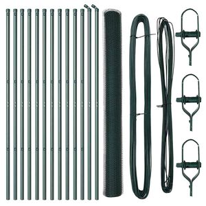 vidaXL Poste de Cerca Verde