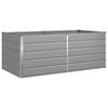 vidaXL Floreira Cinzento-claro 195 x 100 x 45 cm A&ccedil;o Galvanizado