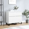 vidaXL Aparadores 2 pcs 40x35x70 cm derivados de madeira branco