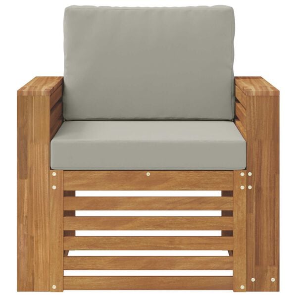 vidaXL Conjunto de Sof&aacute;s para Exterior Natural 79 x 63 x 73 cm