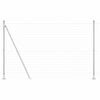 vidaXL Cerca com Poste Prateado 1,5 x 10 m A&ccedil;o