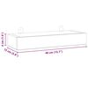 vidaXL Prateleiras de parede 2 pcs 40x15x4 cm madeira de teca maci&ccedil;a