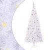 vidaXL &Aacute;rvore de Natal Artificial com 300 LEDs Branco 180 cm PVC e A&ccedil;o