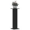 vidaXL Suportes p/ plantas 2 pcs 30x30x95 cm derivados madeira preto