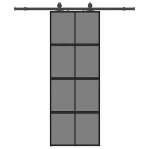 vidaXL Porta deslizante c/ conj. ferragens 76x205 cm vidro temperado