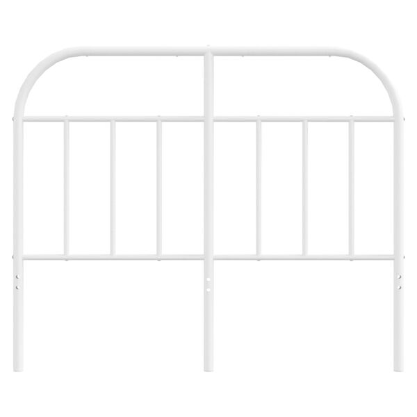 vidaXL Cabeceira de cama 120 cm metal branco