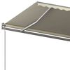 vidaXL Toldo retr&aacute;til manual com postes 6x3 m cor creme