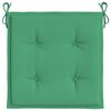 vidaXL Almofad&otilde;es p/ cadeiras jardim 6pcs 40x40x4 cm oxford verde