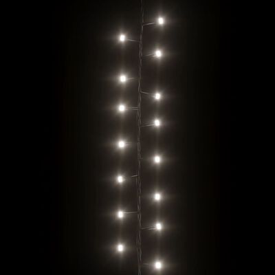 vidaXL Cordão de luzes compacto 3000 luzes LED 65 m PVC branco frio