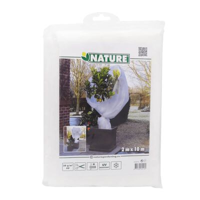 Nature Protetor de plantas contra geada 30 g/m² 2x10 m branco