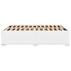 vidaXL Estrutura de cama 140x200 cm couro artificial branco