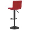 vidaXL Bancos de bar 2 pcs veludo vermelho tinto