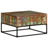 vidaXL Mesa de centro 68x68x41 cm madeira recuperada maci&ccedil;a