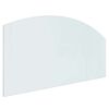 vidaXL Placa de Vidro para Lareira Transparente 120 x 60 cm Vidro