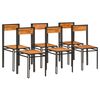 vidaXL Cadeiras de jantar 6 pcs madeira de ac&aacute;cia maci&ccedil;a