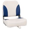 vidaXL Conjunto de 2 assento barco dobr&aacute;vel 41x36x48 cm azul e branco