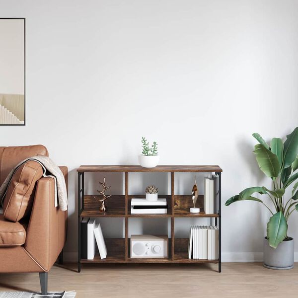 vidaXL Estante Carvalho Defumado 102 x 32 x 72,5 cm Madeira processada