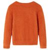 Camisola de malha para crian&ccedil;a laranja-queimado 116