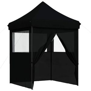 vidaXL Tenda de Festa 200 x 200 x 306 cm Preto Tecido Oxford