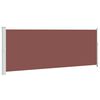 vidaXL Toldo lateral retr&aacute;til para p&aacute;tio 180x500 cm castanho