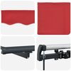 vidaXL Toldo Retr&aacute;til Manual Vermelho 450 &times; 350 cm Poli&eacute;ster e A&ccedil;o
