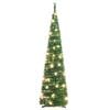 vidaXL &Aacute;rvore de Natal artificial pop-up c/ 50 luzes LED 120 cm verde